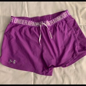 Purple Under Armour shorts!